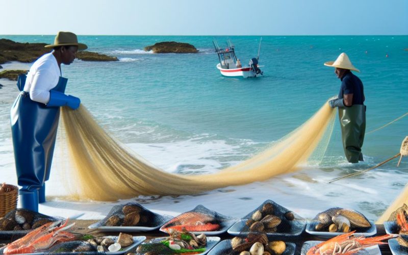 Seafood dishes of the Pacific and Caribbean coasts